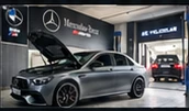 Üç Yıldızlar servisinde Mercedes-Benz araç